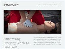 Tablet Screenshot of dettmersafety.com